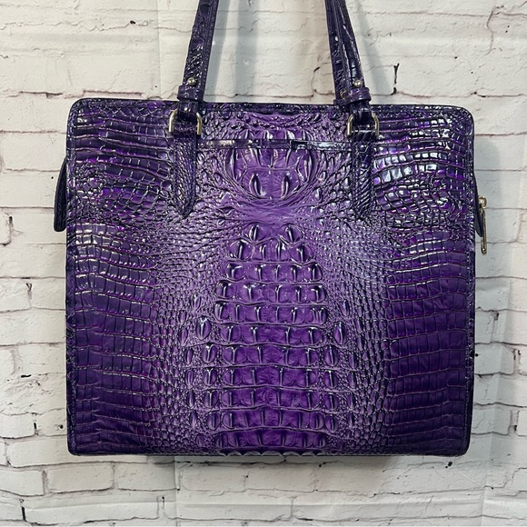 Brahmin Tia Purple Ultraviolet Ombre Melbourne S77 1708 00580 - Picture 8 of 16